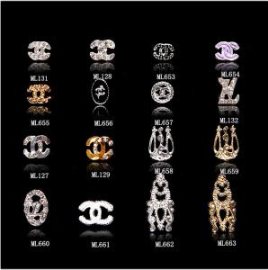 China Hot NEW Wholesale Alloy Jewelry 3D Nail Art Jewelry Nail rhinestones Sticker Supplier Number ML653-663 factory