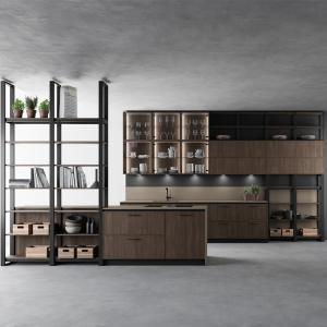 China Wooden Kitchen Cabinets With Kitchen Accessories Modular Kitchen Cabinets factory