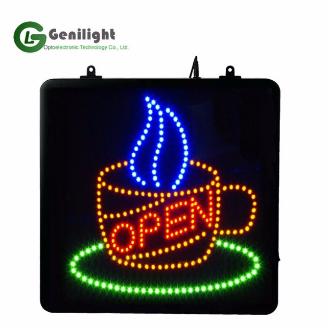 s CE Custom LED Display Sign Vivid Animation Open and Closed for Customer Requirements