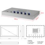 IP67 Waterproof Sunlight Readable Touchscreen Core I3 Industrial Touch Screen