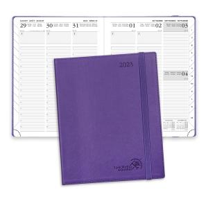 China Softcover 6.5x8.5 Inch 2023 Weekly Planner Two Page Per Week Vertical Layout Purple factory