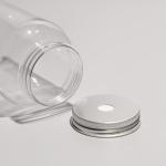 Clear Transparent Plastic PET Bottle With Tight Sealing Cap For Cold Juice