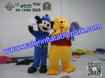 Plush Advertising Mascot Costume , Mickey And Winnie Mascot