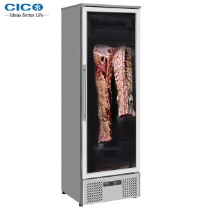 China Tall Glass Front Dry Age Meat Cabinet Single Glass Door Saving Power factory