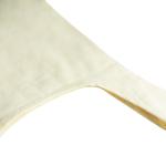 OEM Convenient Fancy Organic Cotton Tote Bags Bulk Natural White Color With Logo