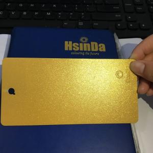 China Gold Metallic Effect Epoxy Resin Powder Coating High Exterior Stability factory