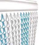 Light Weigh Metal Mesh Curtain Anodizing Powder Coating Polishing Brushing 1m-3m