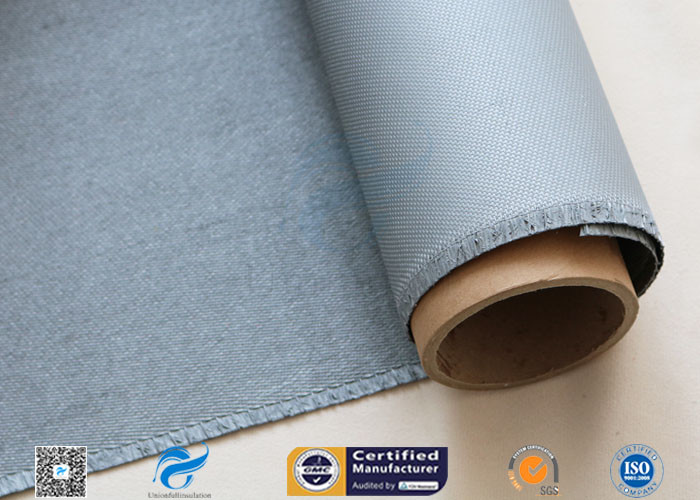 Silicone Coated Fiberglass Fabric 1050GSM 0.85MM Grey High Strength Fire Blanket