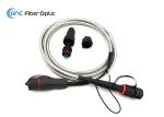 Outdoor Fullaxs LC Fiber Optic Patch Cord IP67 Waterproof 4.8mm Cable Diameter
