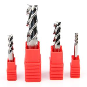 China HRC55 3F Flat Endmills Square 3 Flute End Mill For Aluminum 1.5mm factory