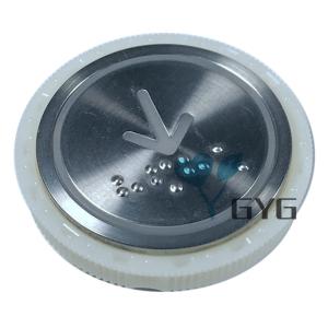 China ROUND STAINLESS STEEL DC12V/24V ELEVATOR DOWN BUTTON WITH BRAILLE factory
