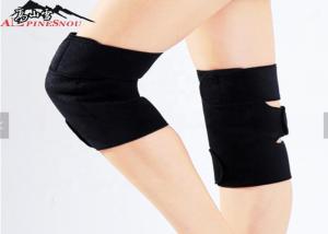 China Neoprene Tourmaline Heated Knee Pads Magnetic Knee Support Brace Black Color factory