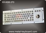 Waterproof Rugged Industrial Keyboard With Trackball 70 Keys For Internet Kiosk