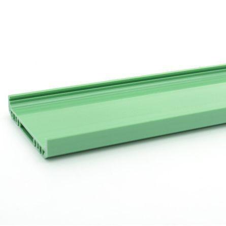 Green UPVC Trim Plastic Profile Extrusion Customized PVC Plastic Extrusion