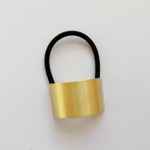 China Thick Stretchy Hair Ties For Sleeping Stretchy Ponytail Holders Golden Rope 4x2.5cm factory