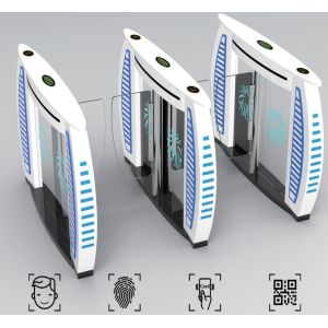 China Sailboat Shaped Speed Gate Turnstile Access Security Gate for Safety Entrance &amp; Eixt Control factory