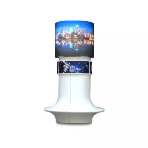 China HD P2.5mm Flexible LED Display Screen Soft Cylinder Commercial Curved Cube factory