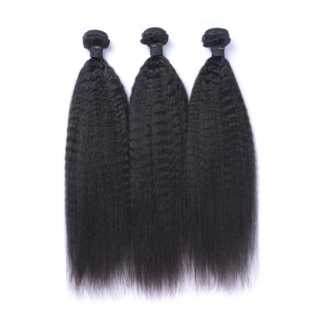 OEM Malaysian Yaki 26 Inch Raw Hair Bundles Vendors Kinky Straight 12A
