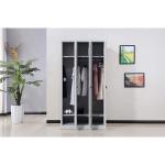 Anti Corrosion 0.6mm Metal Locker Storage Cabinet 3 Door Family