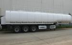 50Ton liquid Asphalt Tanker Semi-trailer with 2TBL45P BALTUR Heating and