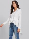 Plus Size Women Clothing Office Latest Blouse Designs