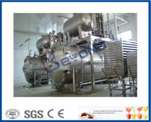 China Industrial Dairy Milk Pasteurization Equipment , 0.6MPa Bottle Steam Sterilizer factory