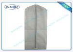 Embossed Personalised Non Woven Fabric Bags , White Clothing Cover PPSB Webbing