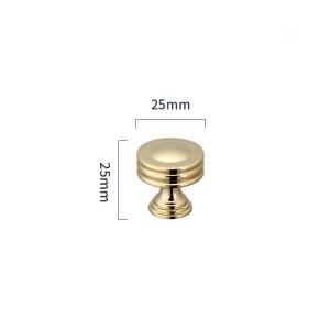 China 25*25mm Gold Kitchen Hardware Brass Cabinet Pull Handles Cupboard Door Knobs factory