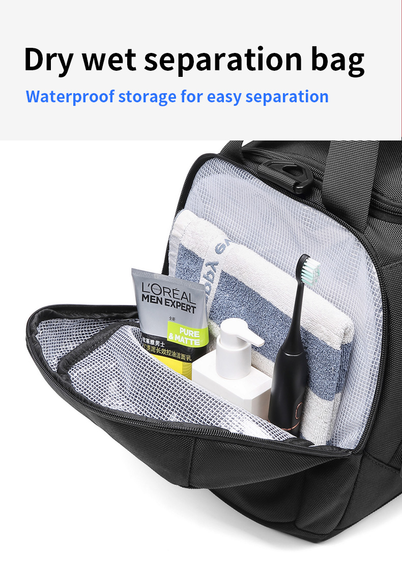 Customization Travel Duffle Bag Multi Function Rich Compartment