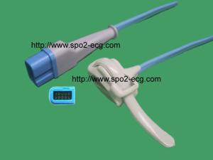 China Spacelabs Adult Spo2 Sensor Finger Clip 10 Pin For Hospital Grey Blue Color factory