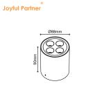 Spot Garden LED Ceiling Light Surface Mounted Cylindrical Aluminum 220V 8W 3000K