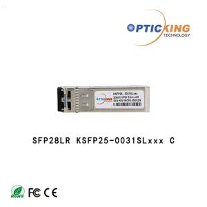 China Single Mode 25G SFP28 LR 1310nm 10KM SFP Duplex LC Optical Transceiver factory