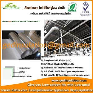 China Fiberglass coated aluminum foil,boiler insulation material factory