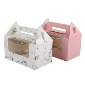 China Multi Style Customized Muffin Cup Cake Box for and Food Grade Recycled Packaging on sale