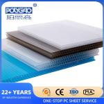 10-year Warranty Uv Coated Best Choice Type Multiwall 20mm Polycarbonate Roofing