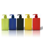 200ml/6fl.OZ Square Yellow HDPE Cosmetic Bottles For Men's Facial Care Products