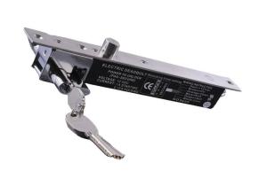 China Stainless Steel Electric Bolt Lock for Frameless Glass door , 12V / 24V power factory