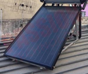 China Flat Panel Solar Collector Blue Coating Flat Plate Solar Water Collectors factory