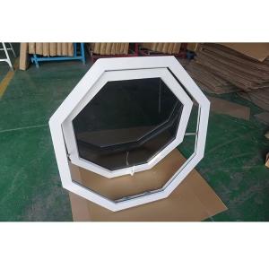 China Modern Irregular PVC Awning Window Waterproof Bathroom Frosted Glass Windows factory