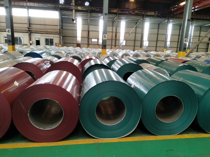 DX52D SGCC SGC340 Galvanized Iron Coil Cold Rolled Prepainted Off White Color 1