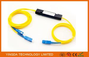 China Compact Fiber Optic PLC Splitter 1x2 Cassette Module , Fused Welding FTB Coupler factory