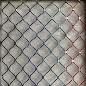 China Colored Stainless Steel Rope Wire Mesh Ferrule 316 Inox Webnet 7X19 factory