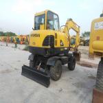 Used Hyundai Digger R60W Secondhand 6ton Wheel digging Excavator