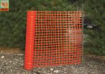 Temporary Plastic Construction Netting , HDPE Orange Construction Safety Fence