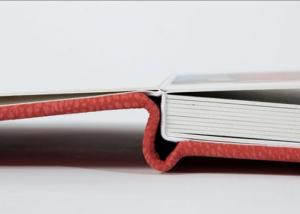 China Beautiful Red Fabric 10x8 Photo Album , Wedding / Golden Anniversary Photo Album factory