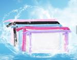 Sewing Clear Promotional PVC Bags , Colorful PVC Makeup Bag For Cosmetics