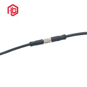 China 2 3 4 Pole Metal Nylon Waterproof Cable Connector M8 Soldering Connection For Sensor factory