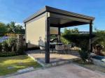 High quality terrace roof automatic aluminum shutters pergola aluminum outdoor