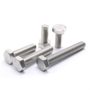 China DIN Standard 304 Stainless Steel Hex Bolt Full Thread Bolt M4 M5 M6 M8 Plain Finish factory