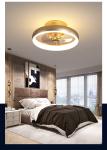 36W Modern Light luxury ceiling fan lamp simple invisible bedroom dining room